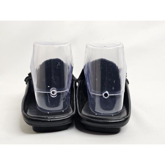 Gucci Womens Vintage 90's Gold Tone Buckle Slip On Mules Black Size 7B - Picture 7 of 12